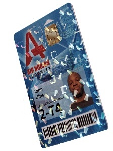 sample high-security laminated card - IDCardGroup.com