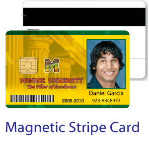 Magnetic stripe ID card - medium security