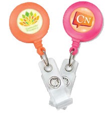 Customize your Neon round badge reels - shop now at IDCardGroup.com