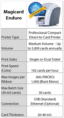 Magicard Enduro Card Printer Quick Specs - IDCardGroup.com