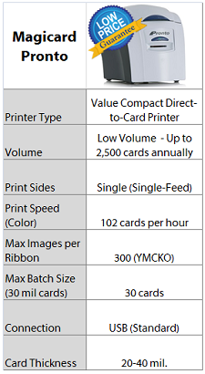 Magicard Pronto Card Printer Quick Facts - IDCardGroup.com