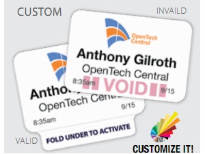 Customizable Adhesive Expiring Visitor ID Badge