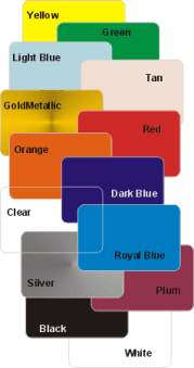 Blank Plastic Color Cards for PVC Card Printers.