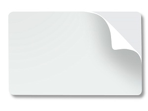 White Blank Adhesive Cards - 100 Pack