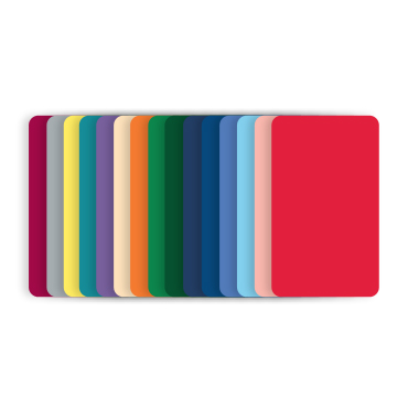 Blank Color PVC Cards CR80 30 mil - 100 Pack