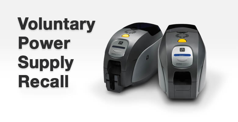 Zebra Power Supply Recall Information