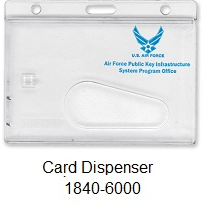 custom badge holder card dispenser