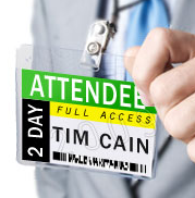 Jolly Event Track Software example name badge