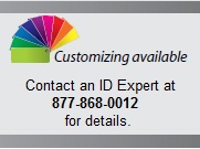 Easily customize your badge reel at IDCardGroup.com
