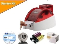 Evolis Tatoo 2 Starter Kit - Software, ribbons, cards, webcam