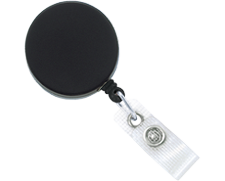 75 ID Card It ID Badge Holder and Matching Black Premier Yo-Yo Retractable Badge Reel 