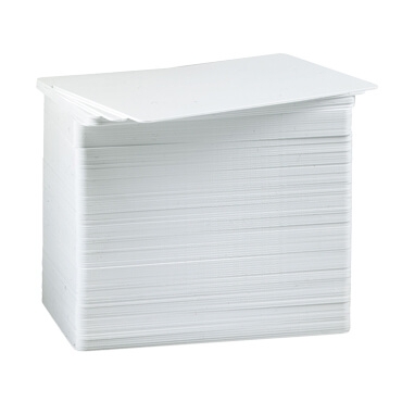 Zebra Premier PVC Blank White Card 30 mm Pack of 500 