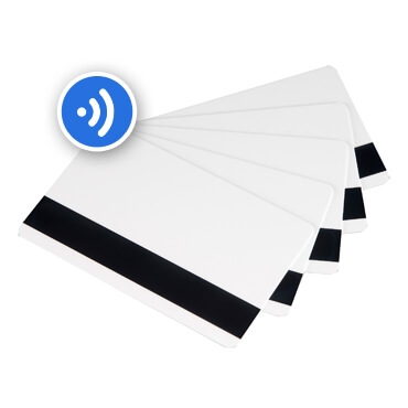 RFID Mag Stripe PVC Cards - 100 pack