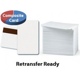 Zebra 104524-803 Blank Mag Stripe Composite Cards for Retransfer