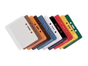Horizontal Color Hanging Badge Holder-100 pack