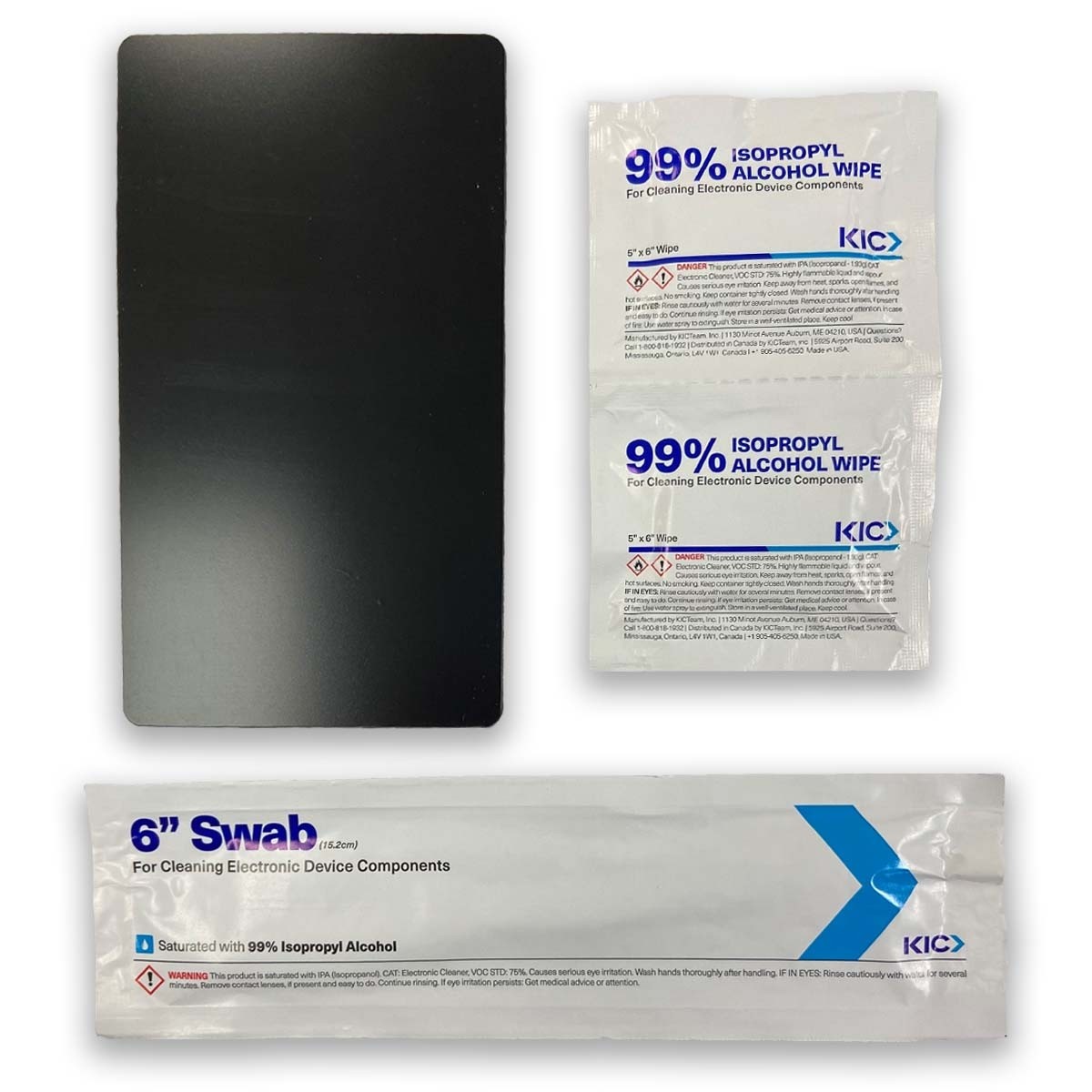 Cleaning Kit containing 10 large cleaning cards, 10 printhead cleaning swabs, and 10 cleaning wipes