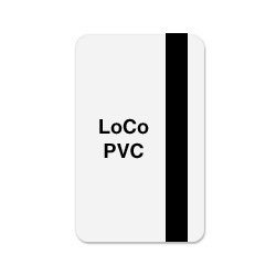 Plastic cards with LoCo MAG Stripe (CR8030-LoCo) - Qty 100