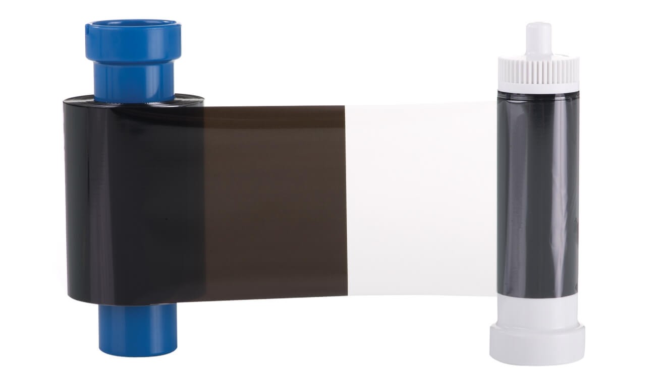 AlphaCard Pro Series 600-Print Monochrome Black KO Ribbon with Overcoat