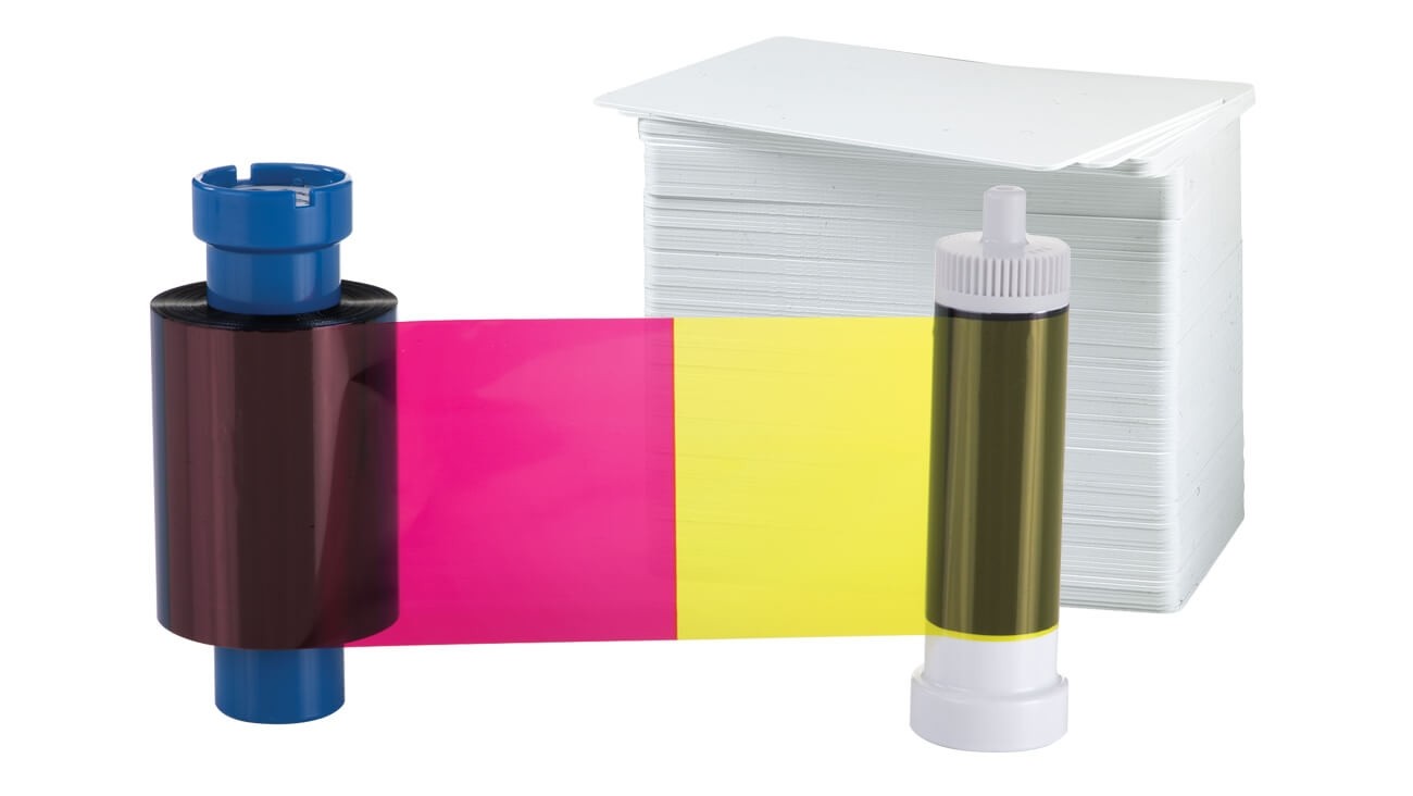 Alphacard YMCKO Ribbon Card Bundle 100 prints