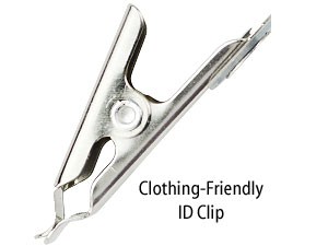 Vertical Clip Badge Holder-100 pack