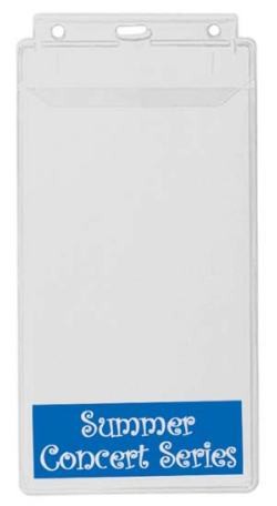 Large Hanging Ticket Holder w/Flap-100 pack