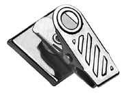 1-Hole Ribbed Badge Clip 5735-2000-100 pack