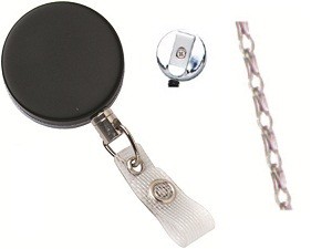 Heavy-Duty Badge Reel with Chain Cord is Super Sturdy - Bulk Pricing!