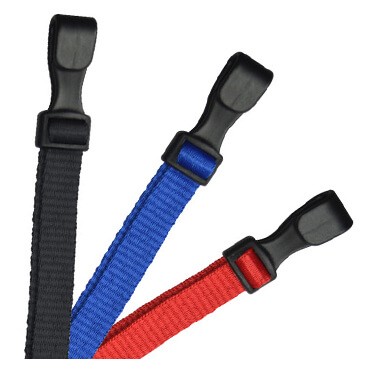 Safety 3-Breakaway 3/8" Flat Microweave Lanyards – Pack of 100.