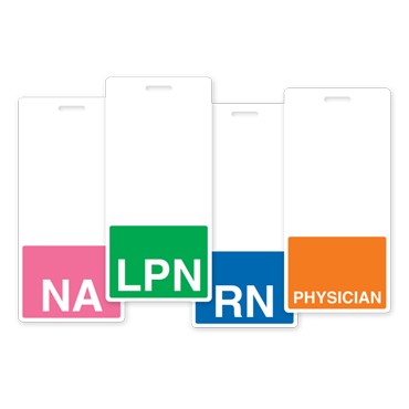 5 Pack Badge Buddy ID Card for Registered Nurses RN Vertical Badge Buddies 