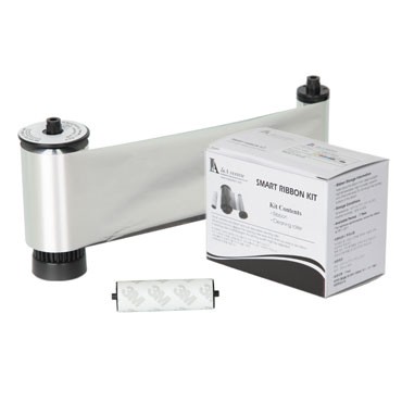 IDP Resin Metallic Silver Monochrome Ribbon Kit – 3000 Prints