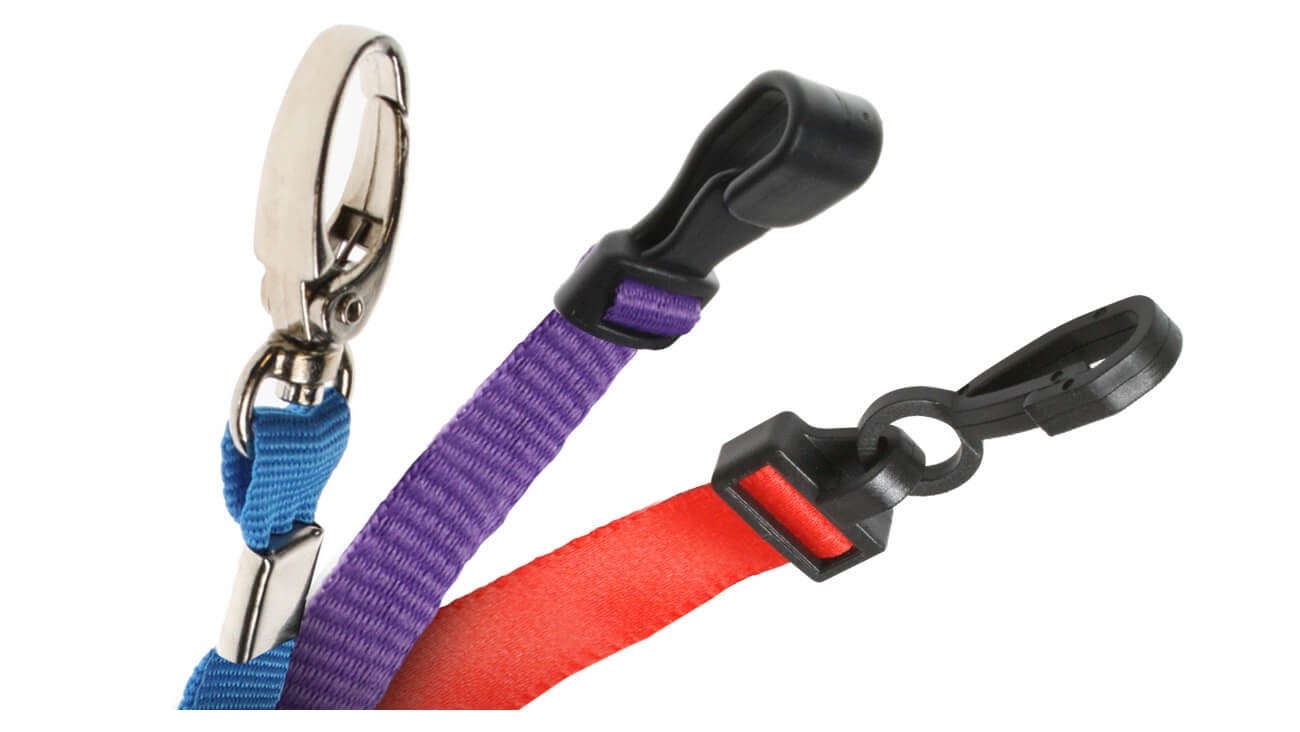 EasyBadge Flat Braided Lanyards - Pack of 100 - DISCONTINUED