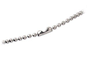 36 Nickel-Plated Steel Bead Lanyard-100 pack