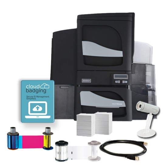 Fargo DTC4500e Dual-Sided Value ID Card System - Single-Sided Lamination
