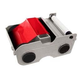 Fargo Red Cartridge w/Cleaning Roller -1000 images - DISCONTINUED