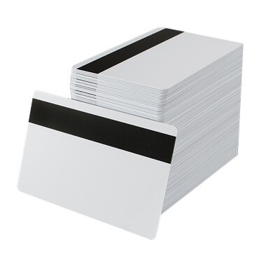 PVC Plastic Blank Magnetic Strip Cards 120 Count White Brand Unkown 