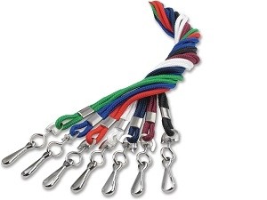 Round Braid Nylon Lanyard-100 pack