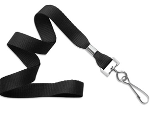 Wide Flat Braid Nylon Lanyard-100 pack
