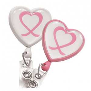 Awareness Heart Badge Reel – Pack of 25