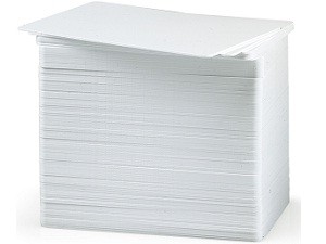 Standard White Blank PVC Cards - 100 pack
