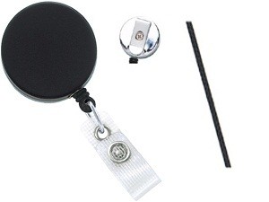 Nylon Wire Cord Heavy-Duty Badge Reels-25 pack