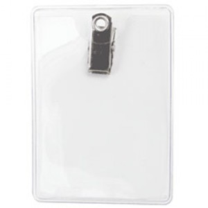 Standard Clip On Badge Holder - Portrait - Cr-80