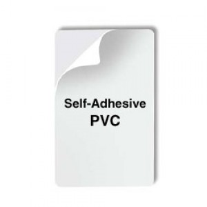 Blank Adhesive PVC Card - Pack of 100