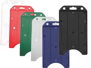 Hard plastic badge holder with keyring best sale