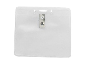 Horizontal Clip & Hang Combo Badge Holder-100 pack