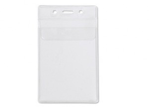 Badge Holder with Flap (Vertical)-100 pack