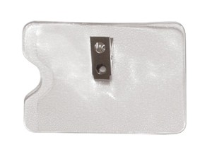 Horizontal Clip Badge Holder w/Side Load-100 pack
