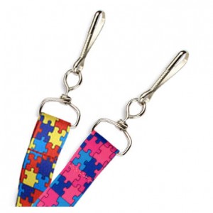 3/4" Autism Puzzle Lanyard – Pack of 100