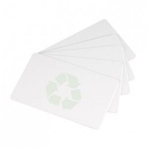 Zebra CR80 30mil Recycled PVC Cards 500 cards