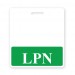 Badge Buddy ID - Horizontal - LPN - Green - 25 Pack