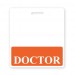 Badge Buddy ID - Horizontal - Doctor Orange - 25 Pack
